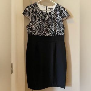 Covington Fitted Dress with Lace detail - 16